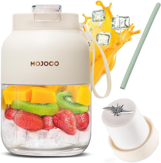 Portable Smoothie Blender - 24Oz Personal Blenders for Shakes and Smoothies - Cordless/Rechargeable Juice Blender with Stainless Steel Blade for Office, Gym, Camping, Travel